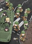  aiming ak-74 aks-74u aqua_hair assault_rifle blonde_hair blue_eyes bmp-1 brown_eyes bunny commentary doll dragunov_svd dutchko field_radio gp-25 green_hair grenade_launcher gun helmet military military_uniform military_vehicle multiple_girls open_mouth original pointing ponytail red_eyes red_hair rifle road rocket_launcher rpg rpg-7 rpk-74 rubble russia scope sniper_rifle soviet street tank_helmet trigger_discipline underbarrel_grenade_launcher uniform war weapon yellow_eyes 