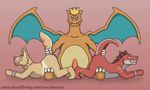  anal anal_penetration anthro bdsm buttplug canine charizard crocodile crocodilian crown dog dorrex group group_sex king male mammal master nintendo nude penetration penis pok&eacute;mon precum reptile royalty scalie semi-anthro sex sex_toy simple_background slave tail_grab threesome video_games 