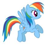  cutie_mark equine feathered_wings feathers female feral flying friendship_is_magic hair mammal multicolored_hair multicolored_tail my_little_pony pegasus rainbow_dash_(mlp) rainbow_hair rainbow_tail smile solo wings 