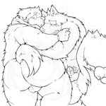  anthro canine cusith dog garmr male male/male mammal slightly_chubby tokyo_afterschool_summoners wolf 