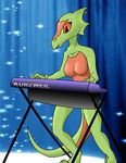  2017 anthro argonian bluedraggy breasts digital_media_(artwork) female fur kazerad nude oblivion prequel reptile scalie scrolls solo the_elder_scrolls video_games webcomic weedum-ja 