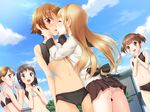  aida_takanobu ass buruma game_cg misawa_nagisa pantsu seifuku sono_hanabira_ni_kuchizuke_wo takahata_rina yuri 