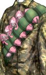  blue_eyes military_uniform nintendo pink_hair pokemon pokemon_(creature) pokemon_(game) pokemon_sm soldier tapu_lele 