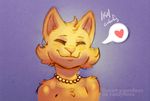  &lt;3 /fur/ 8chan bittersweet_candy_bowl cat daisy_(bcb) feline female fur mammal orange_fur smile solo 