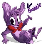  alpha_channel anthro bonnie_(fnaf) bow_tie five_nights_at_freddy&#039;s fur hair happy lagomorph lizheru looking_at_viewer male mammal rabbit simple_background smile solo transparent_background video_games watermark 