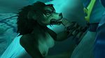  blizzard_entertainment breasts canine clothing cum cum_in_mouth cum_inside cum_on_face cum_on_tongue daisypayne_(artist) female fur handjob ice licking male mammal nude open_mouth oral penis sex tongue tongue_out video_games warcraft were werewolf worg worgen 