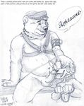  balls bear bound canine chain collar dog domination duo eager hand_on_head hands_tied harness keto kneeling leash male male/male mammal open_mouth penis sitting sketch slightly_chubby submissive tongue tongue_out 