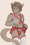  anthro camel_toe canine cuntboy dandi girly intersex mammal simple_background twokinds webcomic wolf zen_(twokinds) 