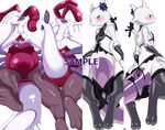 2016 2_toes 3_toes 5_fingers ambiguous_gender blue_eyes blush breasts bunny_costume clothing dakimakura_design english_text featureless_crotch female flower flower_in_hair legendary_pok&eacute;mon lingerie looking_at_viewer lugia lying mewtwo multiple_angles multiple_images nintendo on_back on_front open_mouth plant pok&eacute;mon purple_eyes raised_tail shirokoma solo text toes video_games wkar 