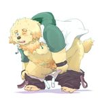  anthro canine clothing cusith dog male mammal solo tokyo_afterschool_summoners undressing 