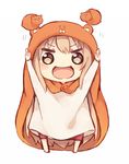  animal blonde_hair chibi doma_umaru hamster hamster_costume highres himouto!_umaru-chan komaru long_hair open_mouth sencha_(senta_10) 