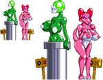  big_breasts big_lips birdo breasts casetermk eyeless eyeshadow female flora_fauna green_skin lips makeup mario_bros navel nintendo nipples pink_nipples piranha_plant plant prostitution sign video_games white_lips white_nipples wide_hips 