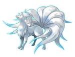  ninetales no_humans pokemon satou_mami shiny_pokemon solo 