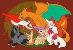  ambiguous_gender charizard compass_(artist) delcatty feral fur group latias legendary_pok&eacute;mon looking_at_viewer mightyena nintendo open_mouth pok&eacute;mon smile spinda video_games wings zangoose 