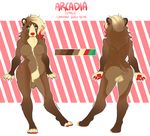  anthro bear breasts compass_(artist) featureless_breasts female mammal model_sheet overweight smile solo standing 