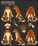  anthro anus breasts charr compass_(artist) cuntboy feline female guild_wars intersex mammal model_sheet multiple_images muscular nipples pussy standing teats video_games 