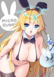  :o animal_ears animal_print bare_shoulders beatmania beatmania_iidx bent_over black_bow black_bra black_legwear black_neckwear blonde_hair blue_eyes blurry bottle bow bow_panties bowtie bra breasts bunny_ears bunny_print cleavage collarbone covered_nipples cowboy_shot cup detached_collar drink drinking_glass elpis_(beatmania_iidx) eyebrows_visible_through_hair eyelashes fake_animal_ears grey_background hair_between_eyes hairband halo highres holding holding_tray kaniku large_breasts long_hair looking_at_viewer micro_bra open_mouth panties polka_dot shiny shiny_hair side-tie_panties skindentation solo strap_gap string_bra thigh_gap thighhighs tray underwear v-shaped_eyebrows waitress wine_glass wrist_cuffs 