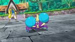  1boy animated crab crabrawler grey_hair hala_(pokemon) pokemon pokemon_(anime) pokemon_sm pokemon_sm_(anime) punching 
