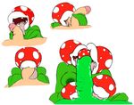  dickgirl fellatio female flora_fauna intersex licking mario_bros nintendo oral penis_lick piranha_plant plant saliva sex tongue tongue_out video_games 