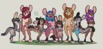  2019 animal_genitalia anklet anthro balls barefoot black_fur black_hair blonde_hair blue_eyes blue_hair bodypaint breasts brown_fur brown_hair brown_nose butt clothed clothing ear_piercing eyes_closed female fur green_eyes grey_fur group hair happy headband hi_res hybrid jewelry larger_male loincloth long_ears looking_away looking_back macropod male mammal marsupial mostly_nude multicolored_fur mustelid nipples nude open_mouth otter paws piercing purple_eyes purple_hair pussy red_eyes reign-2004 sheath simple_background size_difference skimpy slightly_chubby smaller_female smile staff standing tan_fur teeth tongue tribal two_tone_fur 
