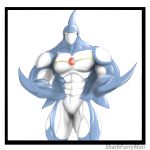  abs aqua elemental hero muscular neos nude pecs sharkfurryman 