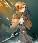  battlefield_1 british_uniform commission commissioned:georgefah crossover german_uniform girls_und_panzer gloves kaiserschlacht military_clothing multiple_girls operations orange_hair orange_pekoe poster rwby standing sword thatawkwardonion weapon webley_pistol white_hair winter_schnee world_war_1 wwi 