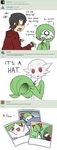  1girl absurdres airalin_(mark_folks) artist_self-insert choker comic commentary crying english gardevoir gen_3_pokemon highres long_image mark_folks o_o open_mouth photo_(object) poke_ball poke_ball_(generic) pokemon pokemon_(creature) ralts red_eyes simple_background smile tall_image tears white_background younger 