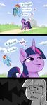  2017 adequality blue_feathers blue_fur cloud comic cutie_mark dialogue duo english_text equine feathers female feral flying friendship_is_magic fur hair hi_res horn landscape mammal mostazathy multicolored_hair my_little_pony nature outside pegasus purple_eyes purple_feathers purple_fur rainbow_dash_(mlp) rainbow_hair sky text tree twilight_sparkle_(mlp) unicorn wings 