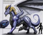  2014 balls black_penis blonde_hair blue_eyes claws digital_media_(artwork) dragon erection feral hair horn male membranous_wings model_sheet nude penis precum purple_scales scales scalie simple_background smile solo western_dragon winddragon wings 