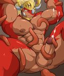  anal dragon drum_(buddyfight) erection future_card_buddyfight maldu male male/male muscular penis tentacles 