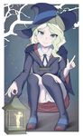  blonde_hair blue_eyes blush breasts cameltoe diana_cavendish dress fairy hat highres little_witch_academia medium_breasts panties pasya-pasya smile underwear upskirt white_panties witch witch_hat 