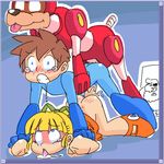  2017 ahegao all_fours anal anal_penetration bestiality bisexual blue_eyes canine capcom doggystyle dr_light female feral from_behind_position group group_sex human human_on_feral humanoid interspecies looking_pleasured machine male male/female male/male mammal mega_man_(character) mega_man_(series) minus8 open_mouth penetration penis robot roll_(megaman) rush_(megaman) sex threesome tongue tongue_out vaginal vaginal_penetration video_games young 