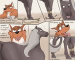  birdlock bound canine collie comic dog equine fangs horse male mammal stuck tongue 