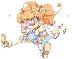  :d :o animal_ears asahina_mirai azuma_yukihiko bear_ears blonde_hair bloomers blue_eyes blush boots bow braid brooch carrying cure_mofurun flats fur_trim gloves hair_bow half_updo hat jewelry knee_pads kneehighs long_hair magical_girl mahou_girls_precure! mini_hat mini_witch_hat mofurun_(mahou_girls_precure!) multiple_girls open_mouth orange_hair personification precure princess_carry puffy_short_sleeves puffy_sleeves purple_eyes short_hair short_sleeves shorts simple_background single_sock skirt smile socks star star_in_eye symbol_in_eye underwear white_background witch_hat yellow_bloomers yellow_hat 