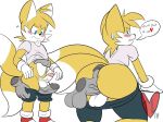  anthro balls big_penis butt canine disembodied_hand disembodied_penis duo erection fox frottage hot_dogging humanoid_penis male male/male mammal miles_prower penis sex solo_focus sonic_(series) taillove_(artist) vein veiny_penis 