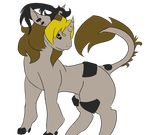 alien armor cloven_hooves equine fur hooves horn mammal my_little_pony piercing simple_background solo tartaurus 
