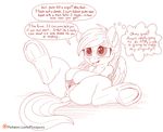  2017 anus blush dialogue english_text equine feathered_wings feathers female friendship_is_magic hair hooves mammal monochrome my_little_pony open_mouth patreon pegasus pusspuss pussy rainbow_dash_(mlp) solo spread_legs spread_pussy spreading sweat text thought_bubble underhoof wings 