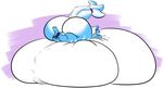  anthro balls big_balls big_breasts big_butt breasts butt canine dickgirl huge_balls huge_breasts huge_butt hyper hyper_balls hyper_breasts hyper_butt intersex lying mammal nude on_front smile solo tongue tongue_out waltz 