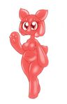  anthro bear big_breasts bit-small breasts candy female food gummy gummy_bear hair mammal paws shiny short_hair slightly_chubby solo thick_thighs wide_hips 