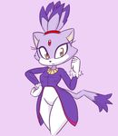  anthro bit-small blaze_the_cat breasts cat clothed clothing feline female gloves leggings legwear mammal simple_background small_breasts solo sonic_(series) tights wide_hips 