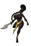  amazon big_breasts breasts female human jewelry loincloth lordstevie mammal nipples plain_background solo sword tribal warrior weapon white_background 