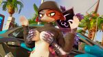 16:9 3d_(artwork) areola blender_(software) breast_grab breasts car digital_media_(artwork) epic_games erect_nipples female female/female fortnite hand_on_breast hi_res meow_skulls_(fortnite) nipple_piercing nipples piercing raven_team_leader thatonehornydood vehicle widescreen