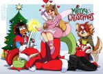 absurd_res christmas fan_character flora furry hi_res holidays invalid_tag moisesgrafic morph qarinah redblur santaclaus