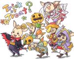 2007 anthro clothing costume english_text eye_patch eyes_closed eyewear fake_fangs female final_fantasy final_fantasy_tactics final_fantasy_tactics_advance_2 glasses group gurdy_(final_fantasy) halloween halloween_costume holding_object holidays horne_(moogle) hurdy ivalician_moogle jiangshi_costume low_res male montblanc mummy_costume nono_(final_fantasy) open_mouth pirate_costume saisen simple_background skeleton_costume sorbet_(moogle) square_enix text vampire_costume white_background