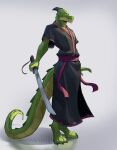 absurd_res anthro dragon hi_res male revie samurai warrior