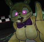 &lt;3 &lt;3_eyes absurd_res beanontoast big_breasts bodily_fluids bow_tie breasts desesperadoleon female female_on_top five_nights_at_freddy&#039;s five_nights_at_freddy&#039;s_vr:help_wanted glitchtrap hi_res hypnosis male male/female mind_control on_top saliva saliva_on_tongue saliva_string scottgames thighs tongue tongue_out