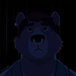  animated austin_(night_physics) bear bust_(disambiguation) clothed clothing ear_piercing facial_piercing jefflaclede lightning male mammal nose_piercing piercing solo 