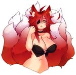  animal_humanoid big_breasts blush breasts canine character_request choker eye_patch eyewear female fox fox_humanoid huge_breasts humanoid looking_at_viewer mammal navel open_mouth raikissu yellow_eyes 