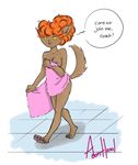  2017 aeonhowl anthro breasts canine claws cute_fangs female fur ghoul_school hair inviting mammal nipple_slip nipples one_breast_out open_mouth orange_hair pawpads presenting presenting_breasts red_hair scooby-doo_(series) seductive slit_pupils smile suggestive teasing toe_claws towel were werewolf winnie_werewolf yellow_eyes yellow_sclera 