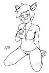  anthro bat black_and_white breasts cartoon_network cerebropodrido eyelashes fangs female hair hand_on_breast jewelry key mammal mature_female monochrome mordecai&#039;s_wife necklace regular_show signature smile solo 